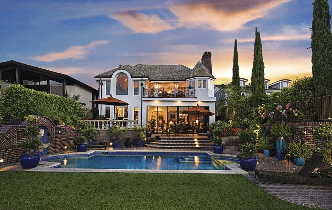 Luxury Pool Home at Dusk